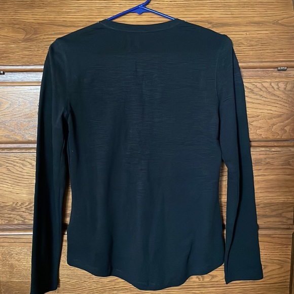 Chaps black long sleeve shirt NWT size petite medium - Picture 4 of 7